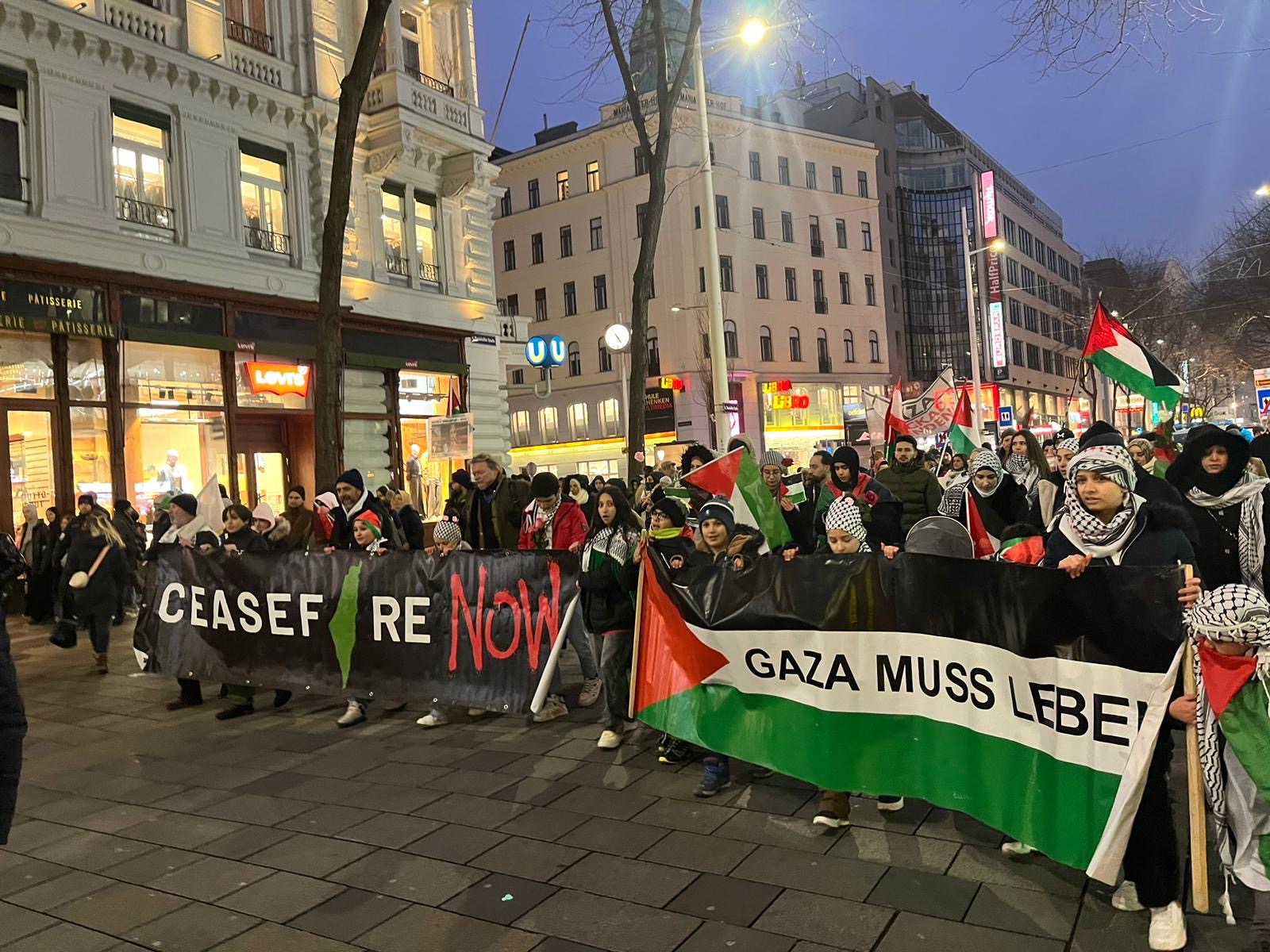 Viyana’da Aktivistlerden Gazze İçin Barış Çağrısı