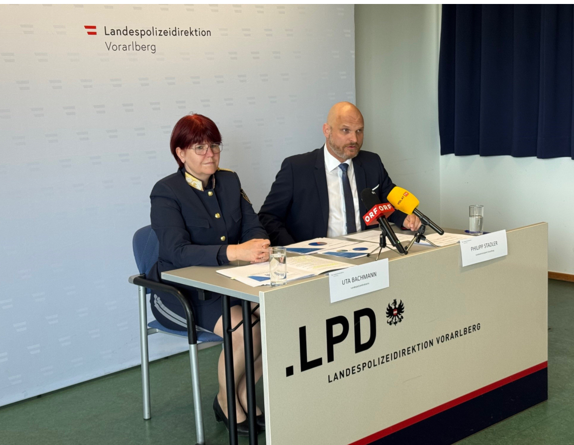 Vorarlberg Polisi 2024 Suç İstatistiklerini Açıkladı: Suç Oranı Arttı, Aydınlatma Oranı Zirvede Kaldı Vorarlberg Polisi 2024 Suç İstatistiklerini Açıkladı: Suç Oranı Arttı, Aydınlatma Oranı Zirvede Kaldı