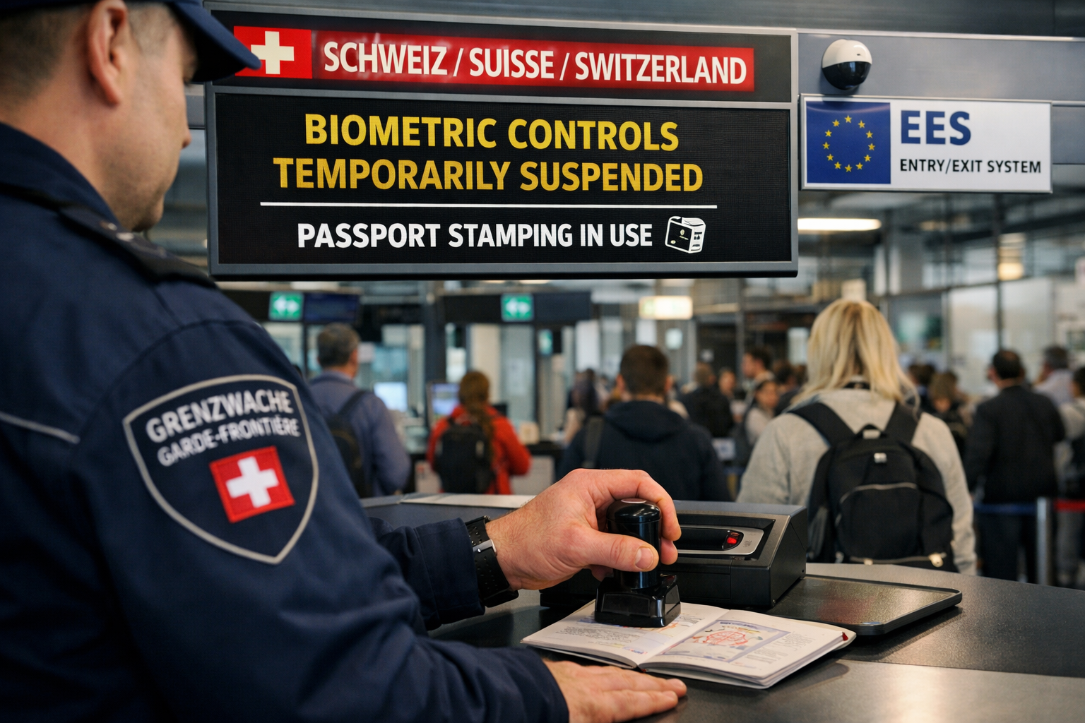 İsviçre’ye EES Esnekliği: Yaz Yoğunluğunda Biyometrik Kontroller Askıya Alınabilecek