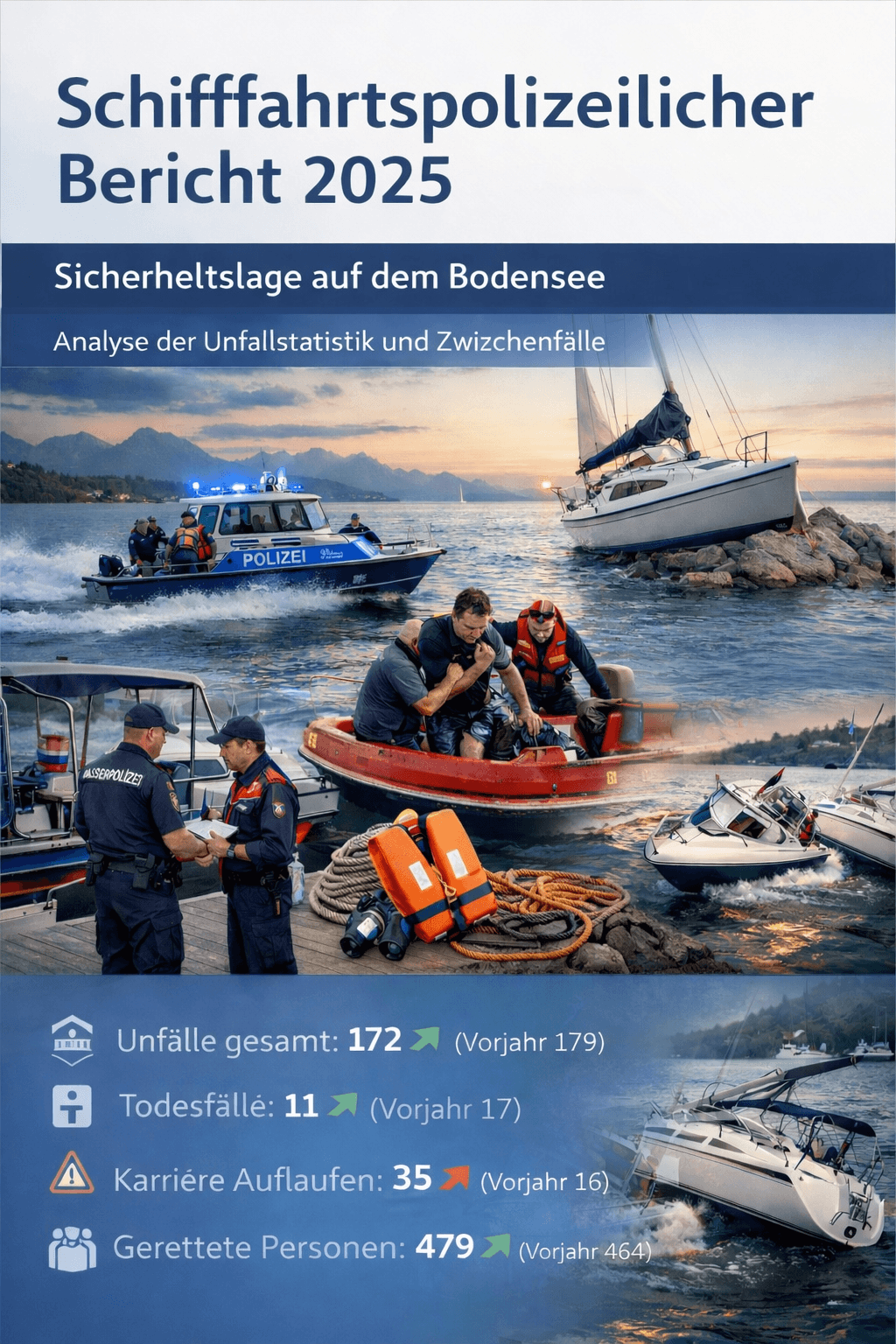 Bodensee 2025 Göl Polisi Raporu: Kaza Sayilari Düştü