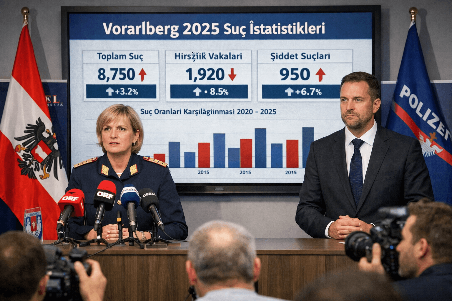 Vorarlberg’da 2025 Yılı Polis Suç İstatistikleri Açıklandı