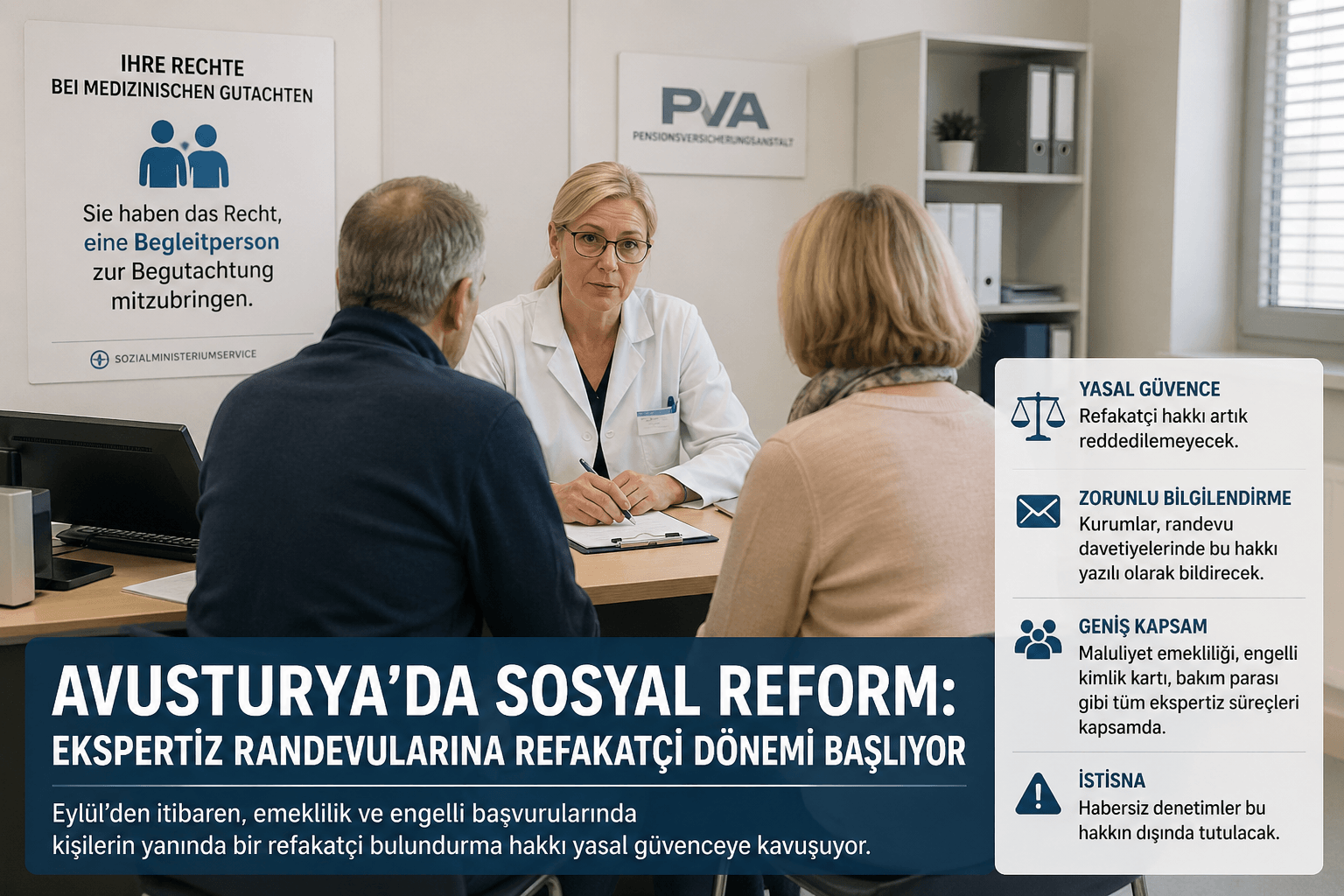 Avusturya’da Sosyal Reform: Ekspertiz Süreçlerinde Refakatçi Hakkı Geliyor