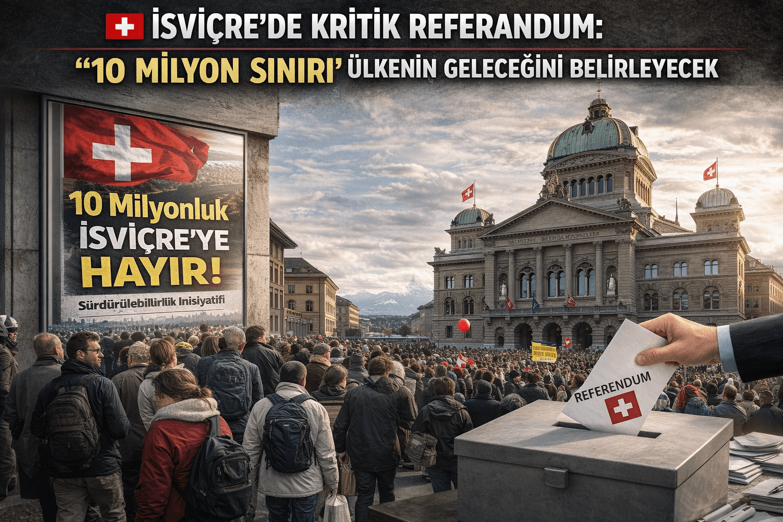 İSVİÇRE’DE KRİTİK REFERANDUM: “10 MİLYON SINIRI” ÜLKENİN GELECEĞİNİ BELİRLEYECEK