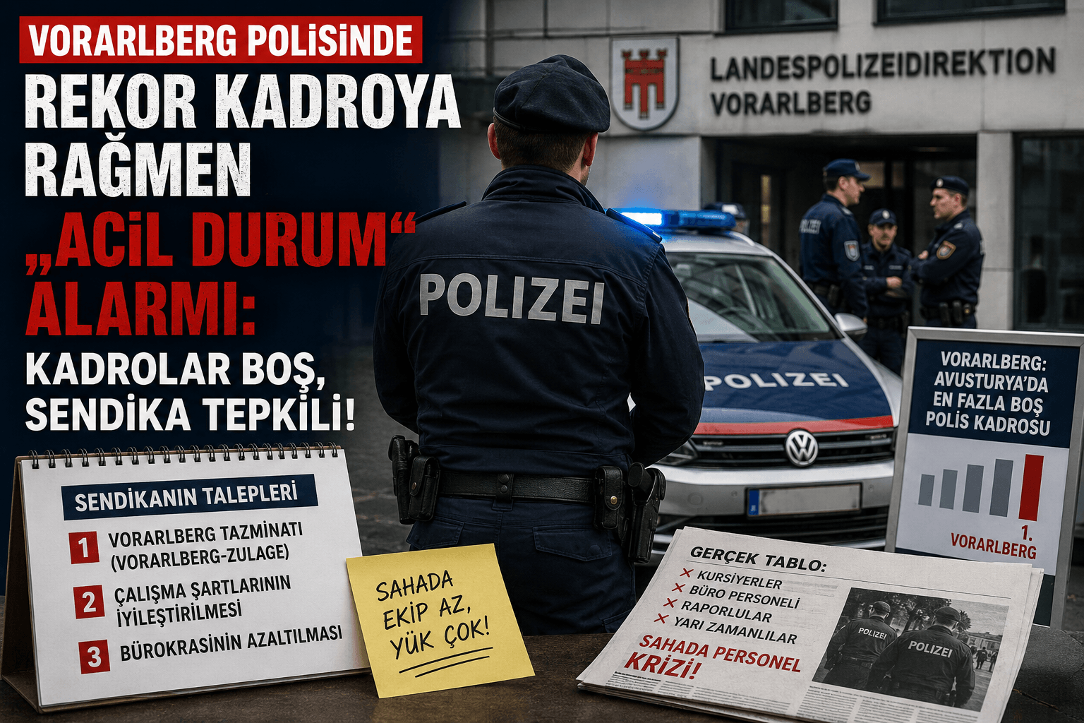 Vorarlberg Polisinde Personel Krizi Derinleşiyor