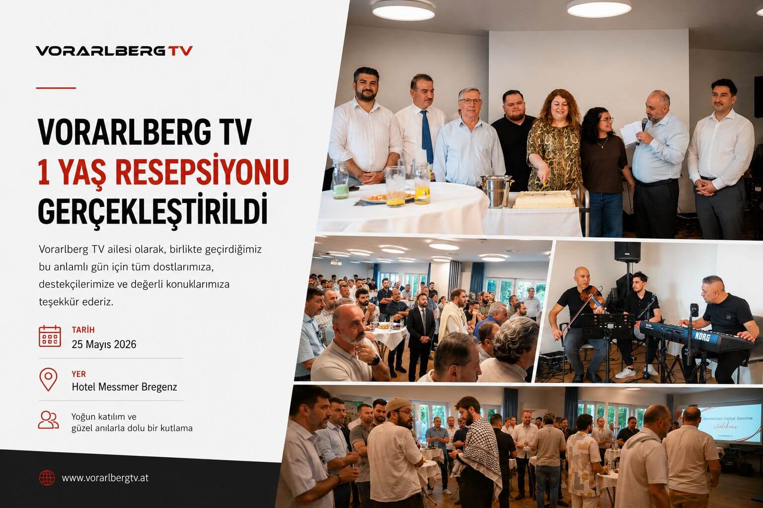 Vorarlberg TV 1. Yaşını Görkemli Bir Resepsiyon ve Medya Ödülleri Töreniyle Kutladı