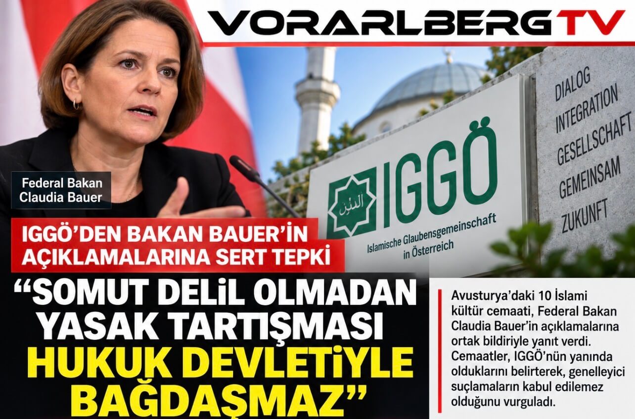 IGGÖ’den Bakan Bauer’in açıklamalarına sert tepki: “Somut delil olmadan yasak tartışması hukuk devletiyle bağdaşmaz”