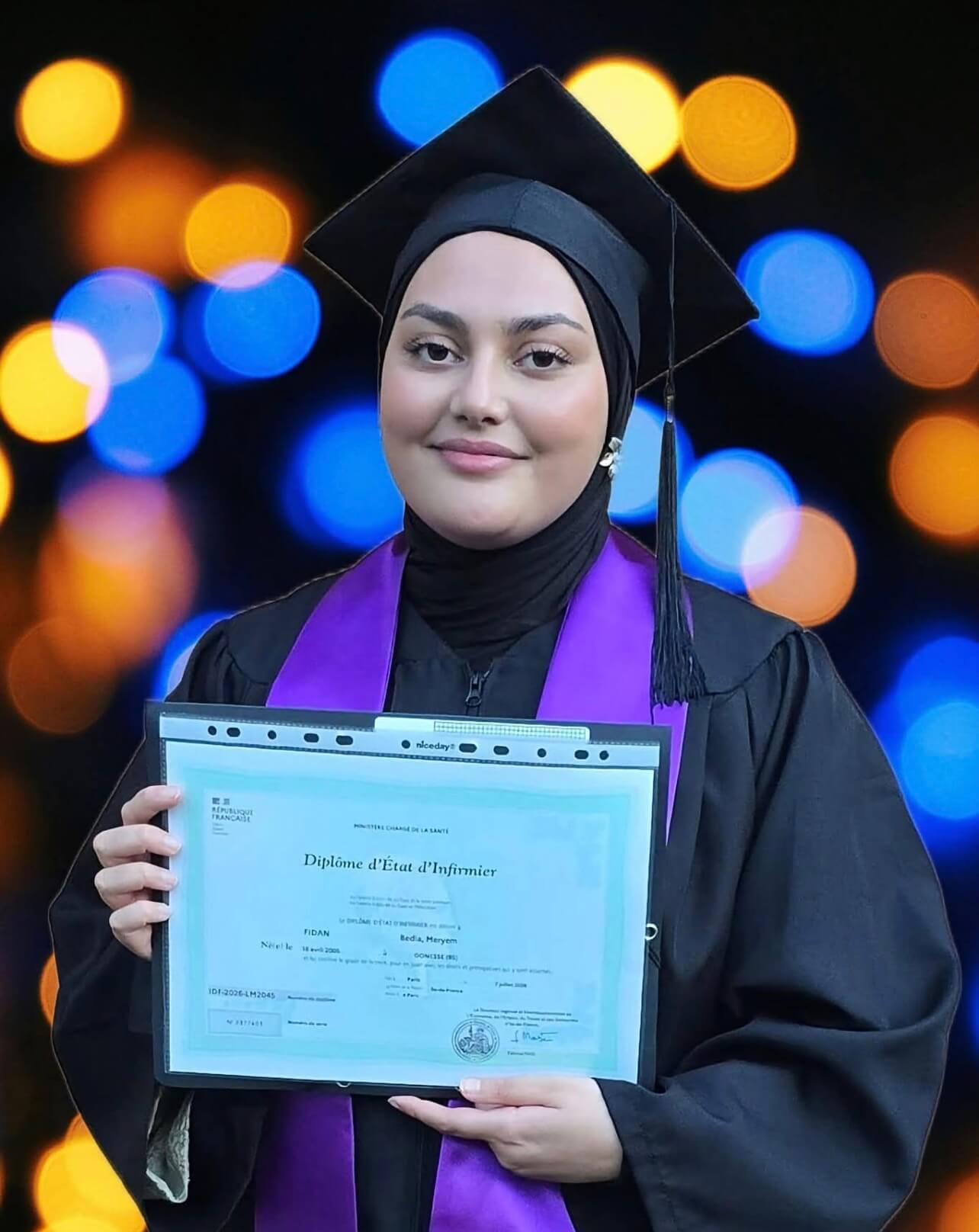 Fransa’da Yaşayan Aybastılı Ailenin Gurur Günü: Bedia Meryem Fidan Kardiyoloji Hemşiresi Oldu