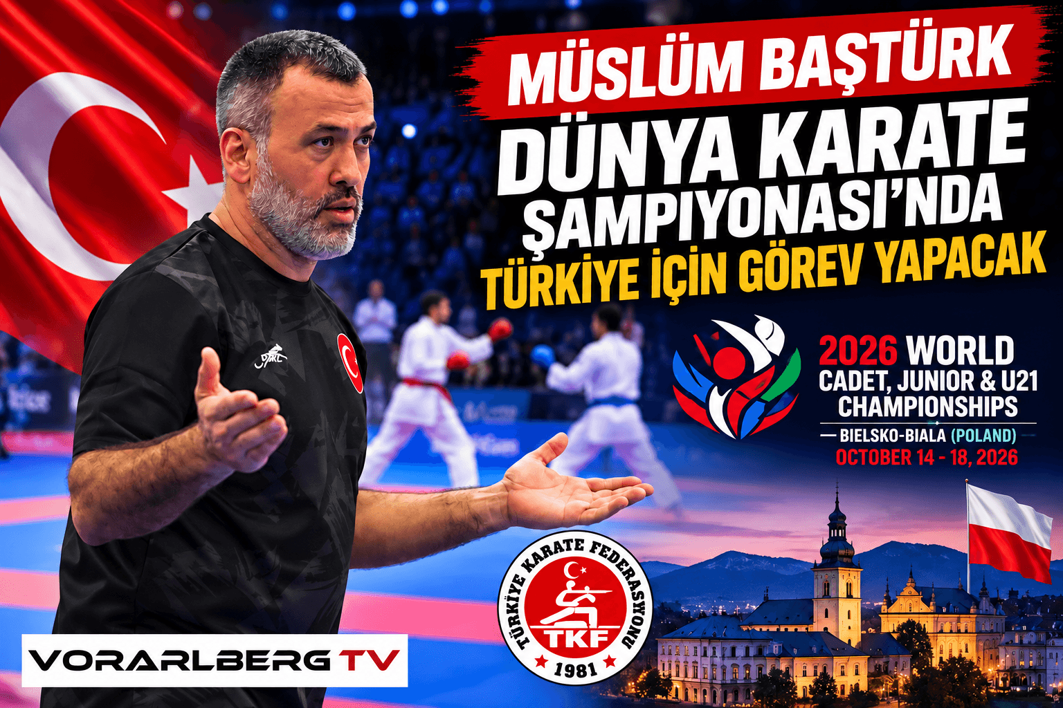 Müslüm Baştürk Dünya Şampiyonası’nda Türkiye Millî Takımı İçin Görev Yapacak